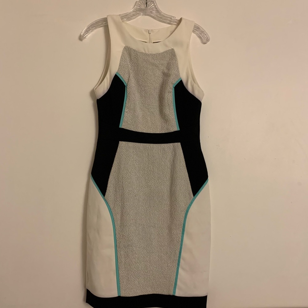 Geometric Office Dress